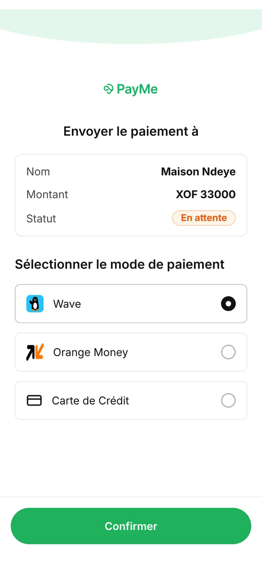 Page de paiement sécurisé de la commande n° 214